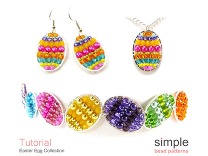 Easter Egg Earrings, Necklace, & Bracelet Pattern