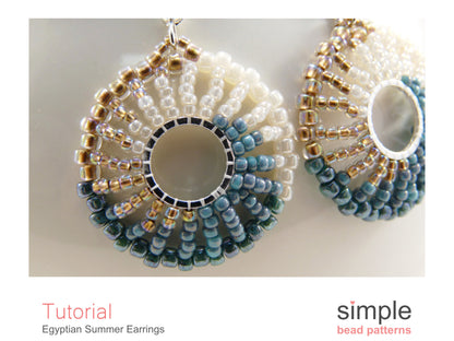 Egyptian Summer Earrings Beading Pattern