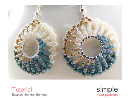 Egyptian Summer Earrings Beading Pattern