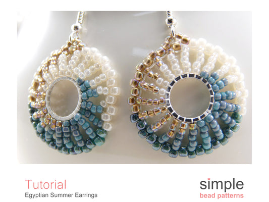 Egyptian Summer Earrings Beading Pattern