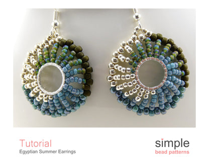Egyptian Summer Earrings Beading Pattern