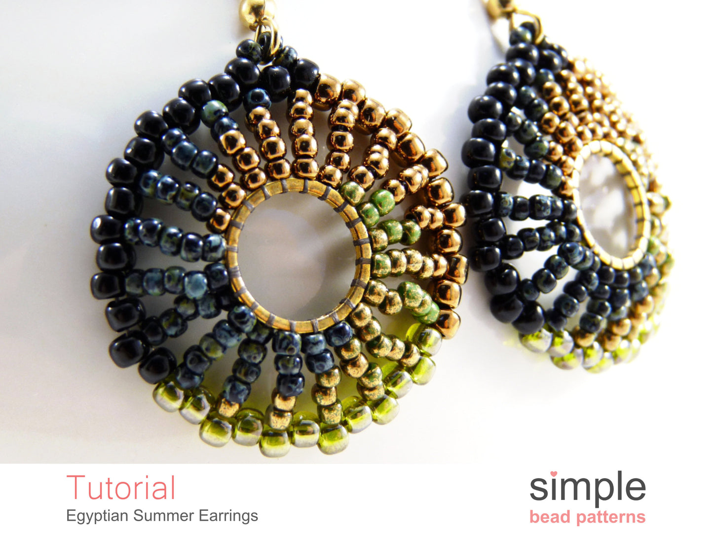 Egyptian Summer Earrings Beading Pattern