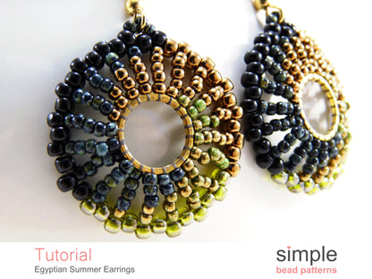 Egyptian Summer Earrings Beading Pattern
