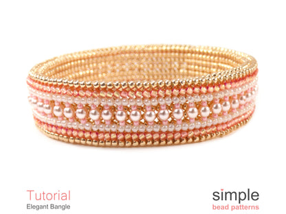Elegant Bangle Bracelet Beading Pattern