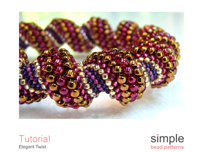 Elegant Twist Bracelet & Necklace Beading Pattern