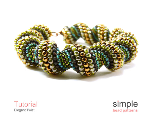 Elegant Twist Bracelet & Necklace Beading Pattern