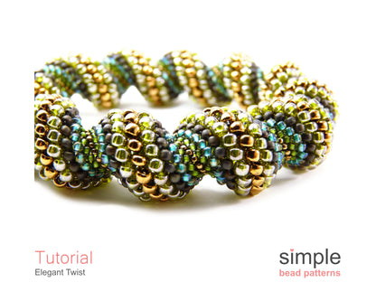 Elegant Twist Bracelet & Necklace Beading Pattern