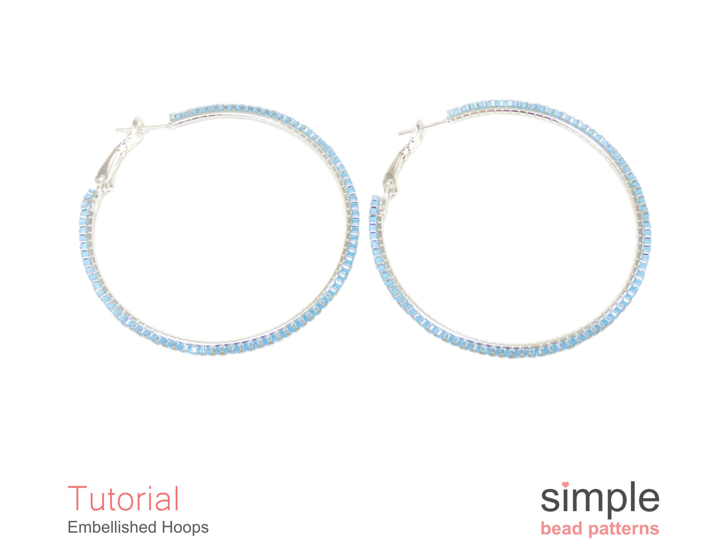Embellished Hoop Earrings Beading Pattern