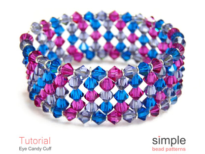 Eye Candy Cuff Bracelet Beading Pattern