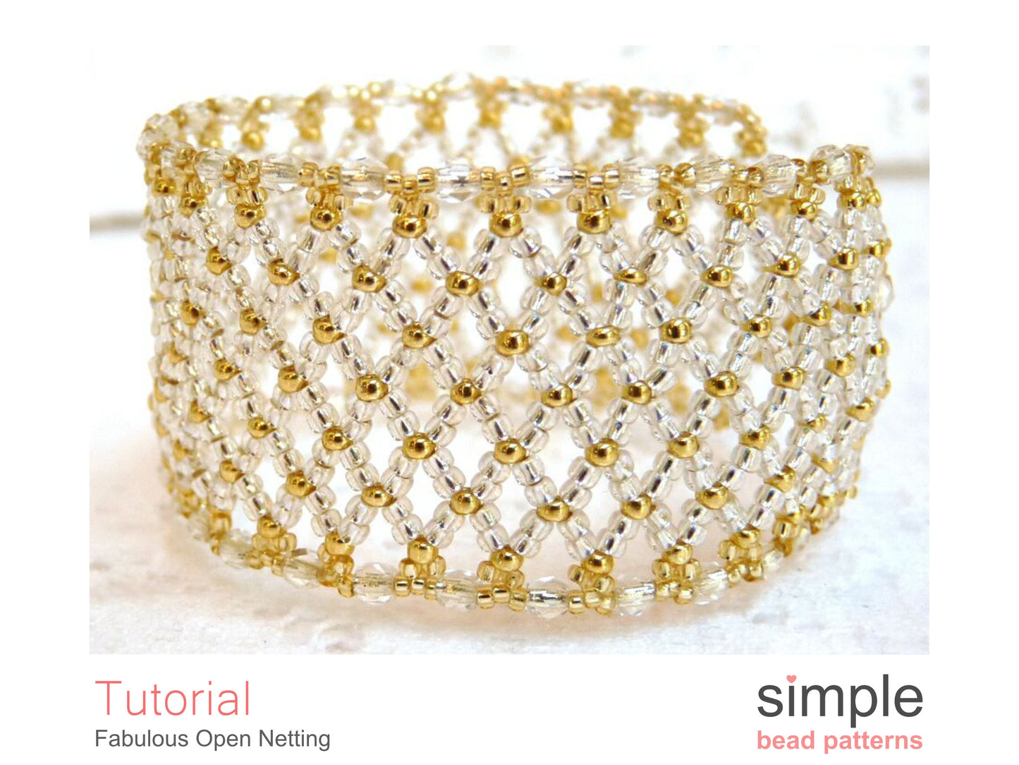 Fabulous Open Netting Bracelet Beading Pattern