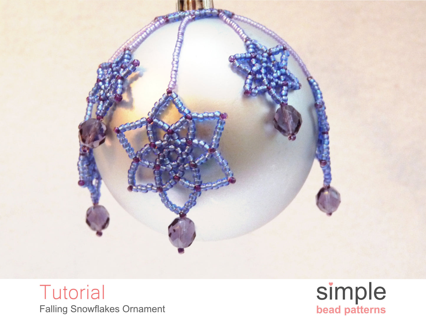 Falling Snowflakes Ornament Beading Pattern