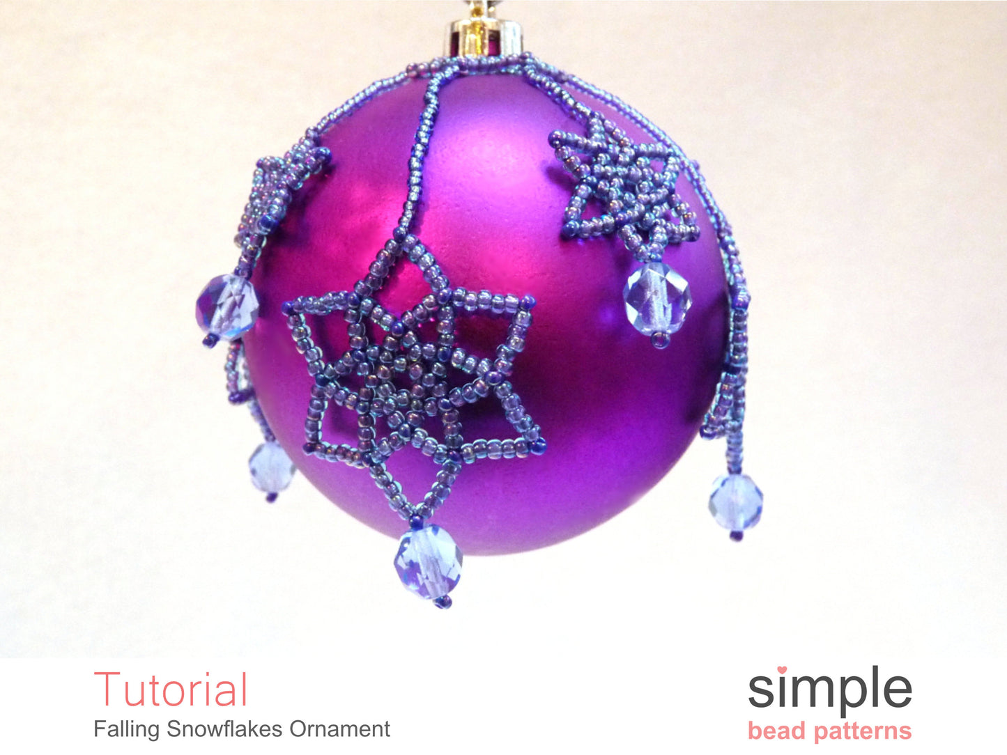 Falling Snowflakes Ornament Beading Pattern