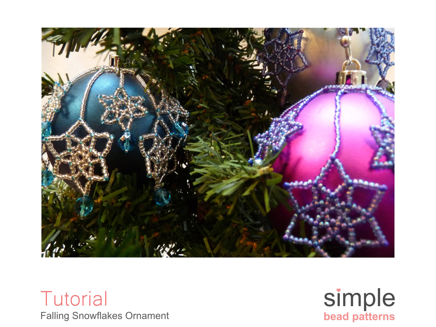 Falling Snowflakes Ornament Beading Pattern