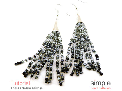 Fast and Fabulous Earrings Beading Pattern