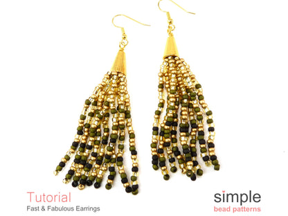 Fast and Fabulous Earrings Beading Pattern