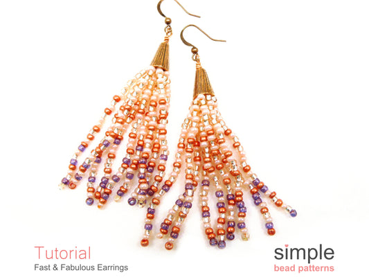 Fast and Fabulous Earrings Beading Pattern
