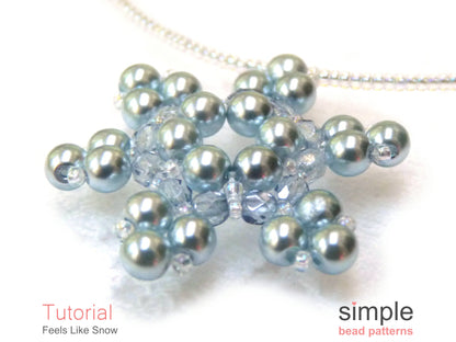 Feels Like Snow Necklace Beading Pattern