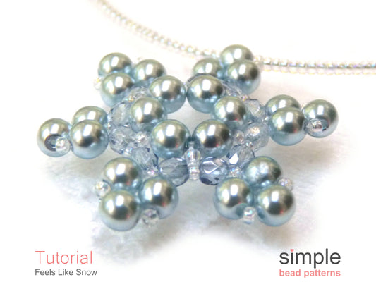 Feels Like Snow Necklace Beading Pattern