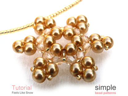 Feels Like Snow Necklace Beading Pattern