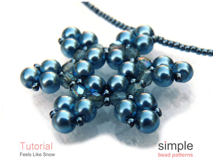 Feels Like Snow Necklace Beading Pattern