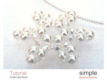 Feels Like Snow Necklace Beading Pattern