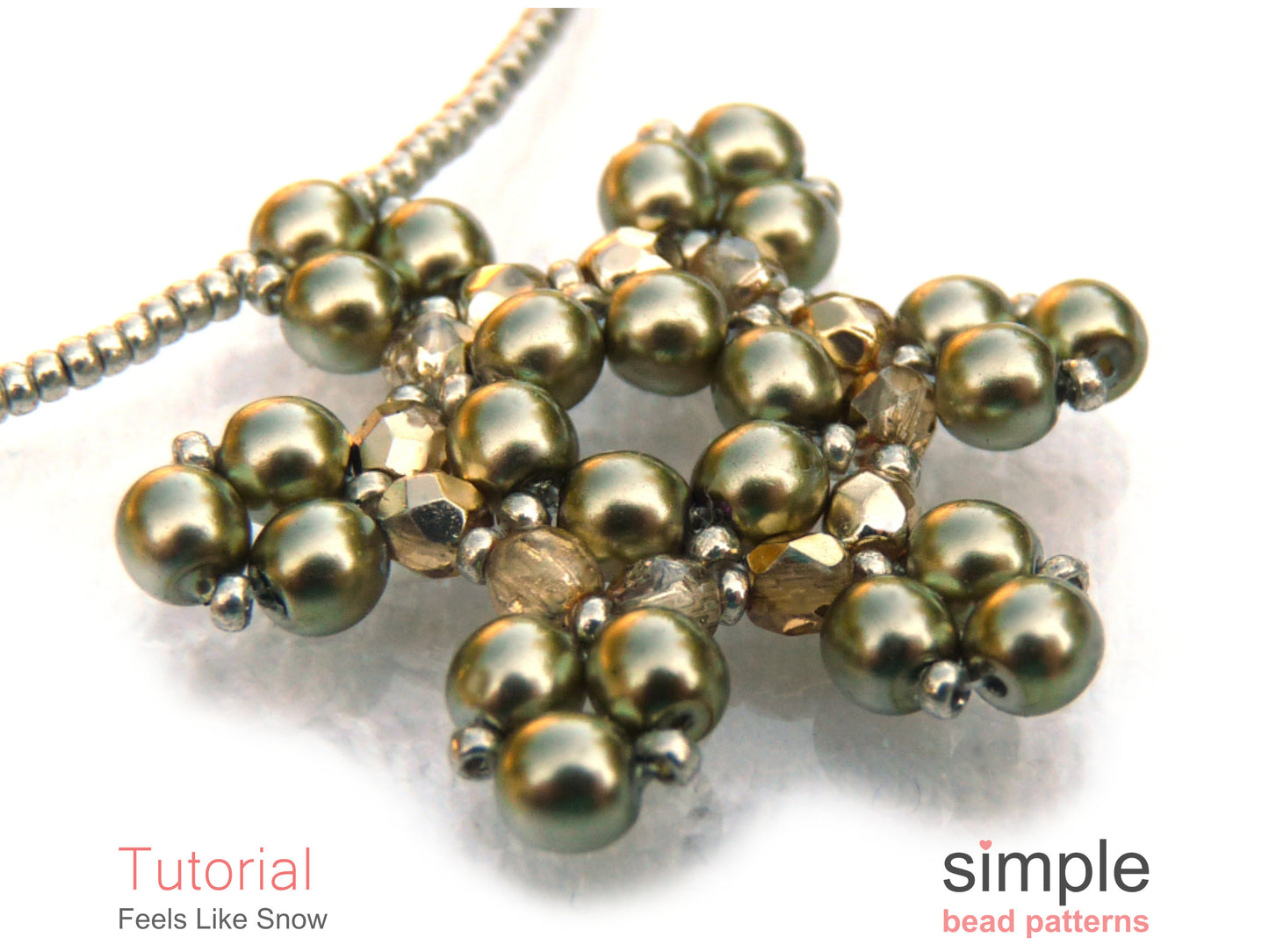 Feels Like Snow Necklace Beading Pattern