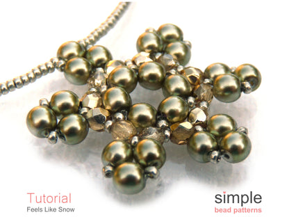 Feels Like Snow Necklace Beading Pattern