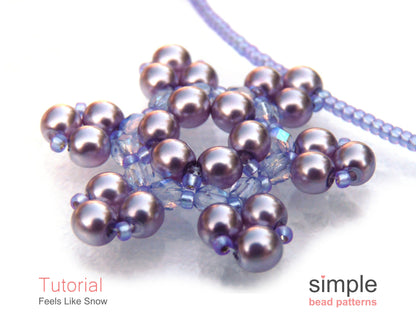 Feels Like Snow Necklace Beading Pattern