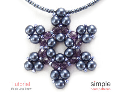 Feels Like Snow Necklace Beading Pattern