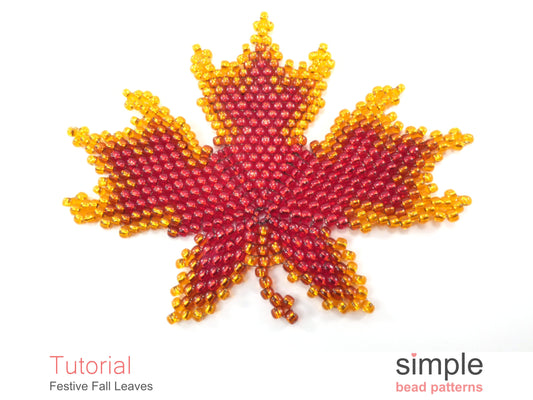 Festive Fall Leaves Coaster Pattern