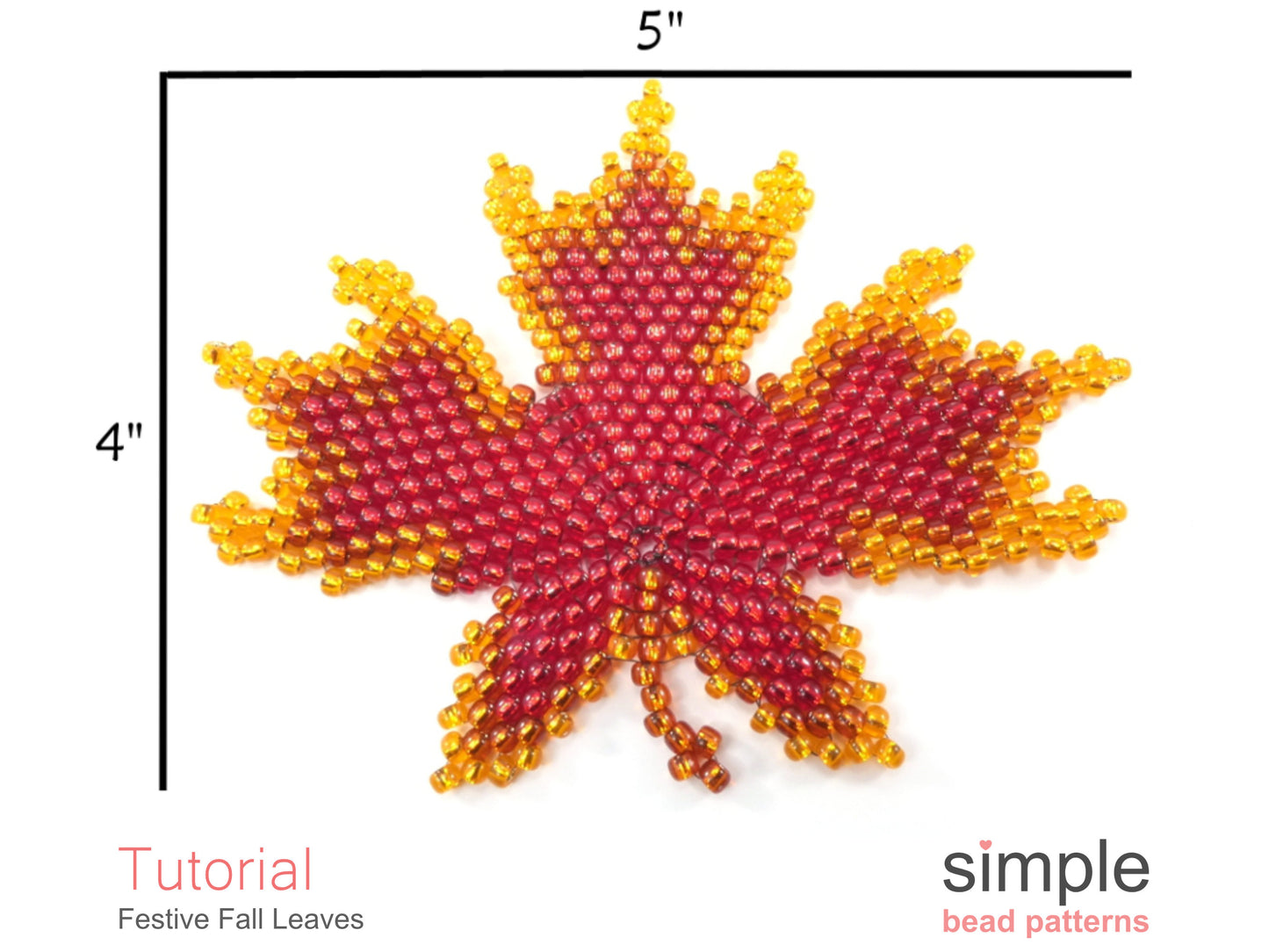 Festive Fall Leaves Coaster Pattern