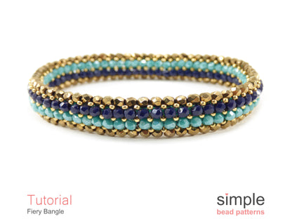 Fiery Bangle Bracelet Beading Pattern