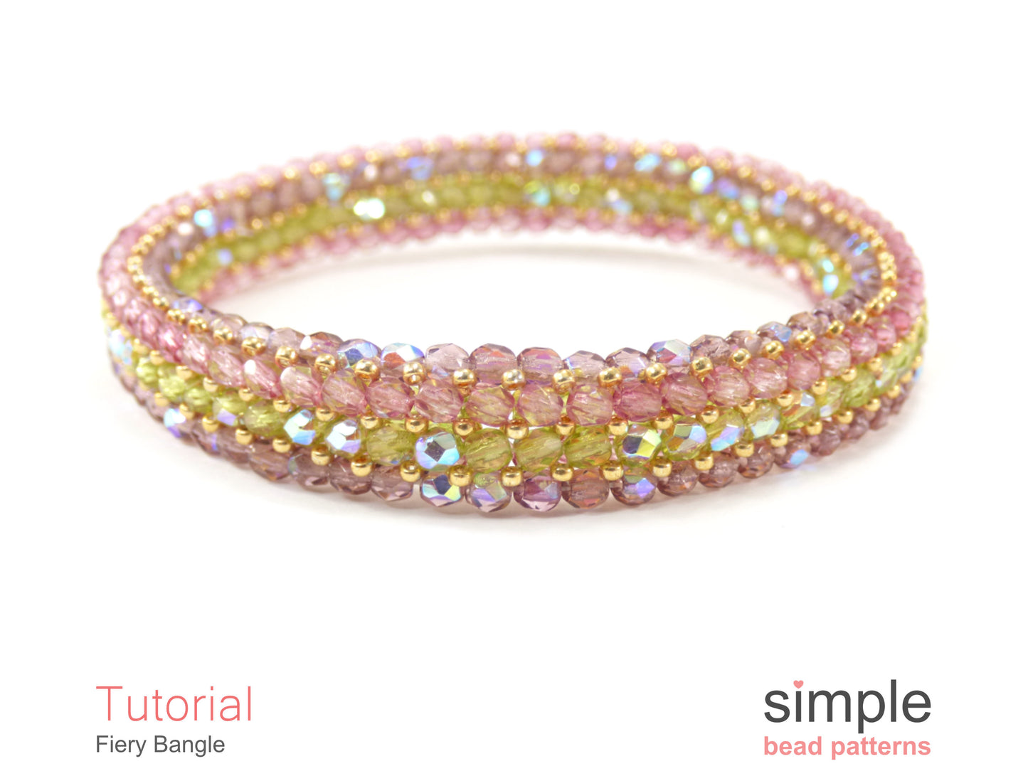 Fiery Bangle Bracelet Beading Pattern