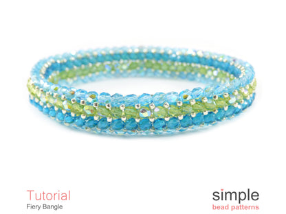 Fiery Bangle Bracelet Beading Pattern