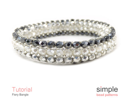 Fiery Bangle Bracelet Beading Pattern