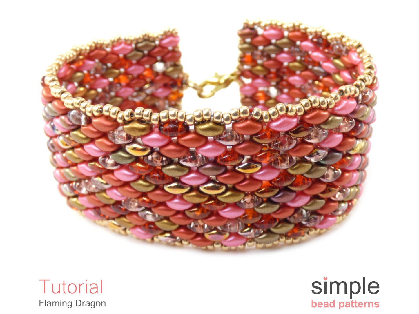 Flaming Dragon Bracelet Beading Pattern
