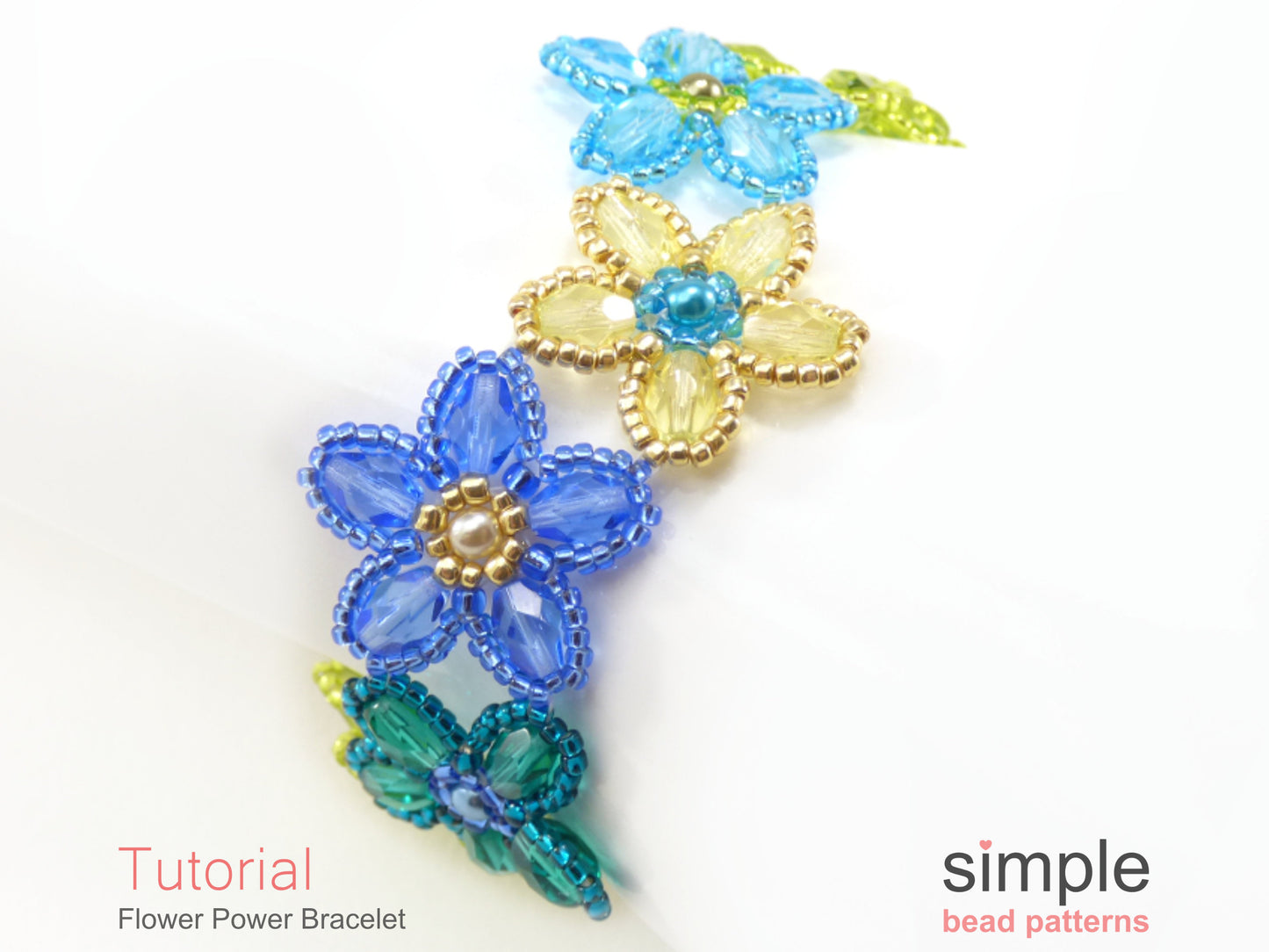 Flower Power Bracelet Beading Pattern