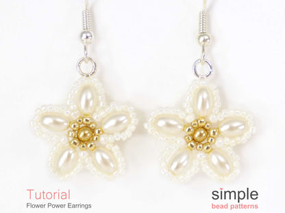 Flower Power Earrings Beading Pattern