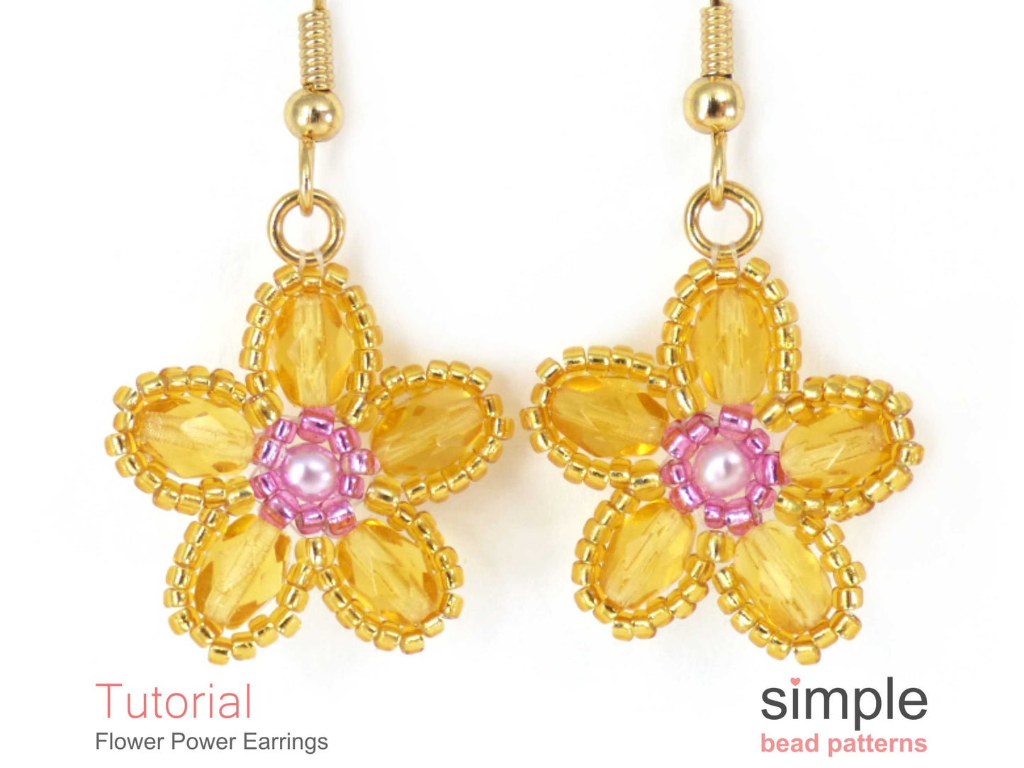 Flower Power Earrings Beading Pattern
