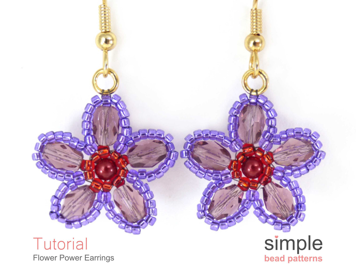 Flower Power Earrings Beading Pattern