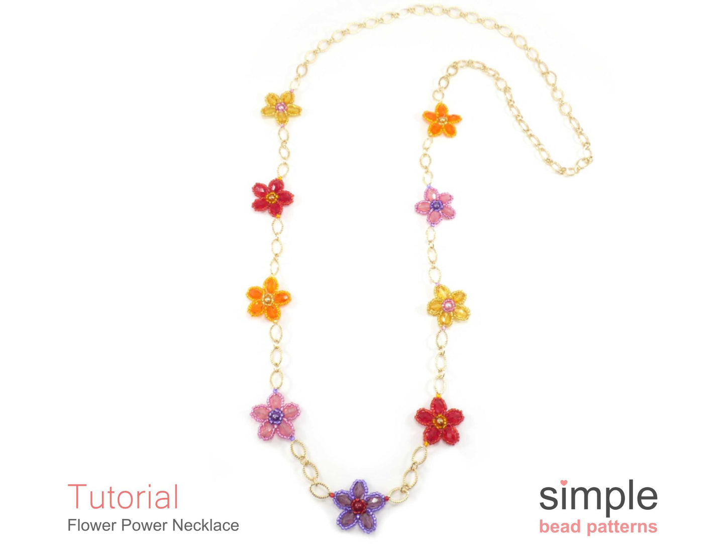 Flower Power Necklace Beading Pattern