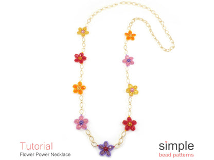 Flower Power Necklace Beading Pattern