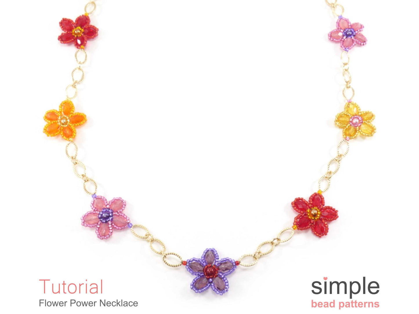 Flower Power Necklace Beading Pattern