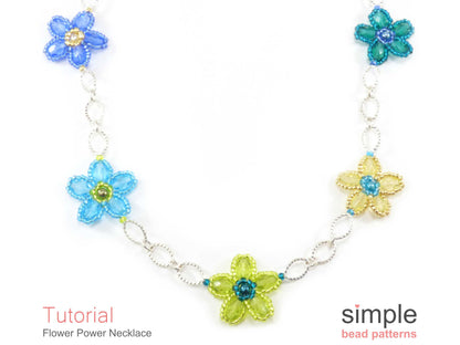 Flower Power Necklace Beading Pattern