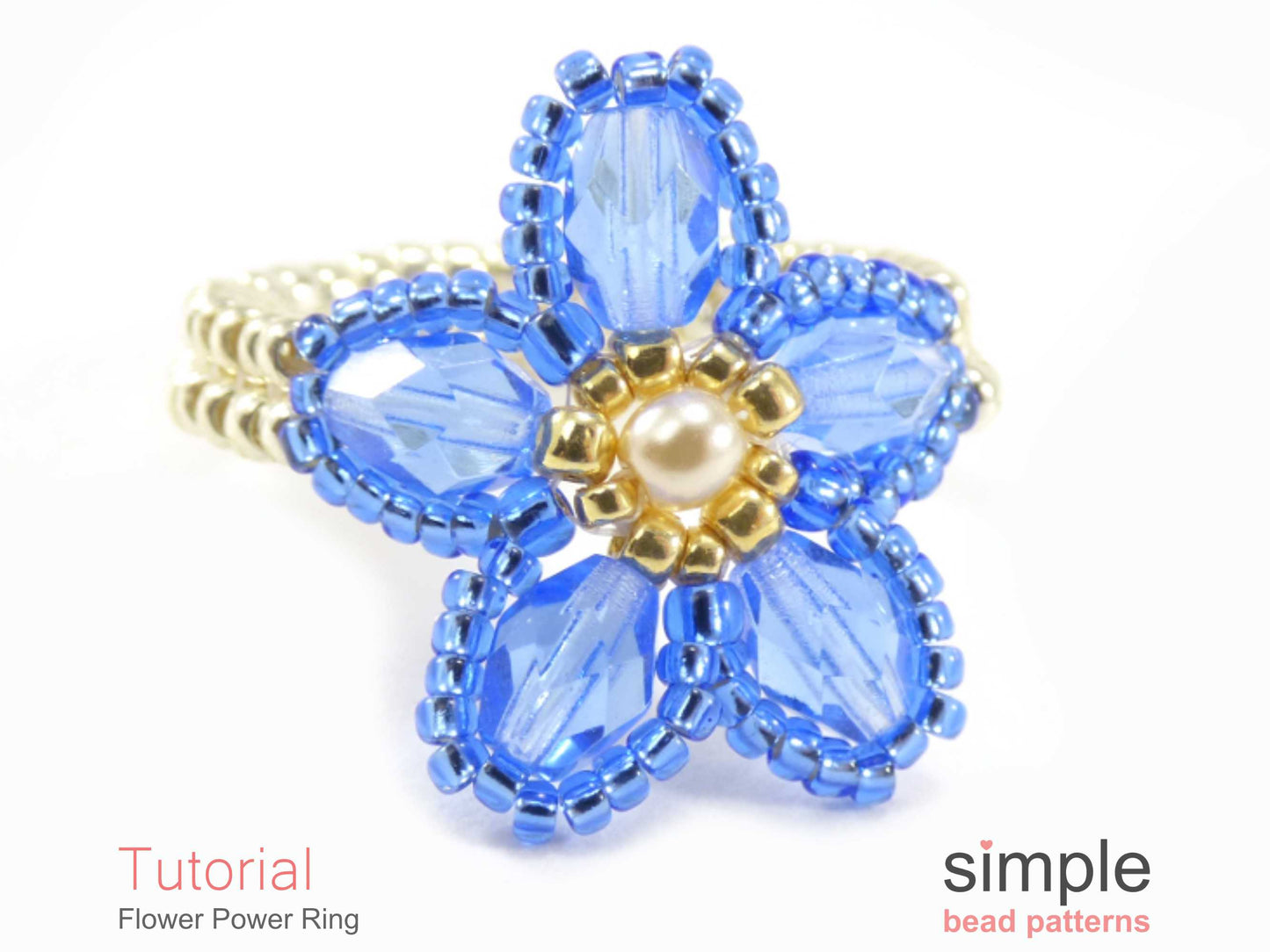 Flower Power Ring Beading Pattern