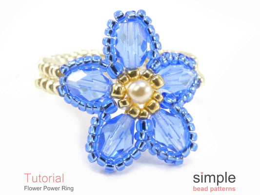 Flower Power Ring Beading Pattern