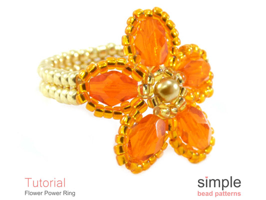 Flower Power Ring Beading Pattern