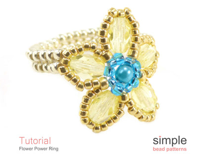 Flower Power Ring Beading Pattern