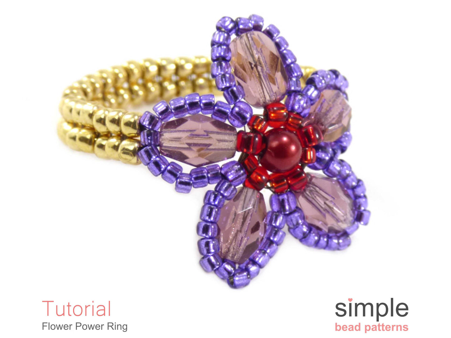 Flower Power Ring Beading Pattern