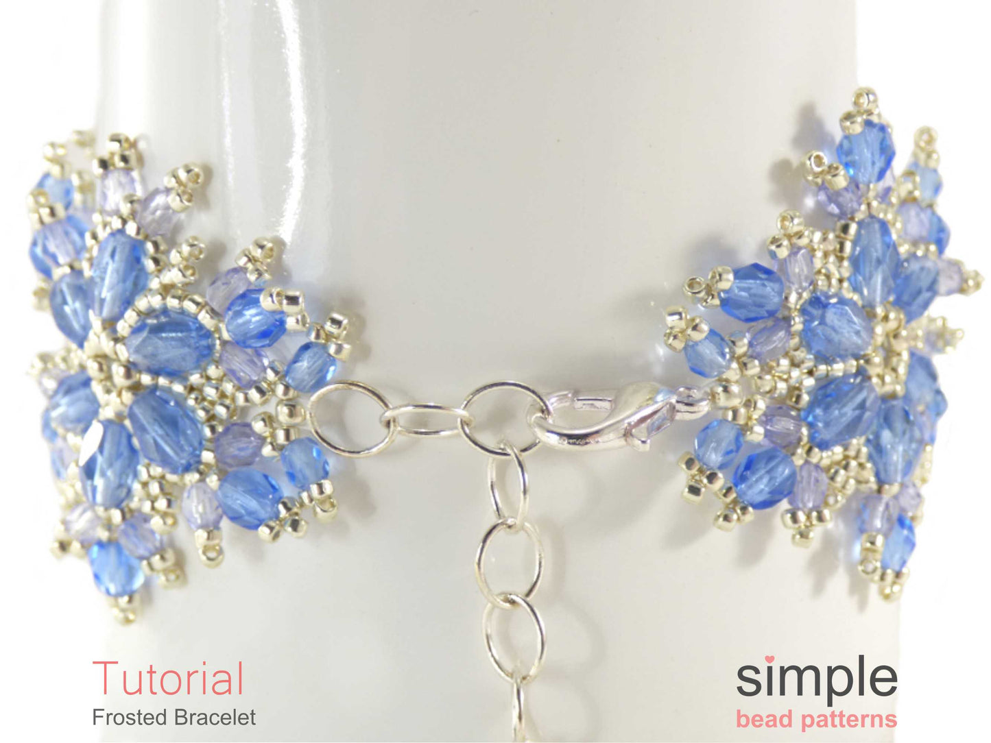 Frosted Snowflake Bracelet Beading Pattern